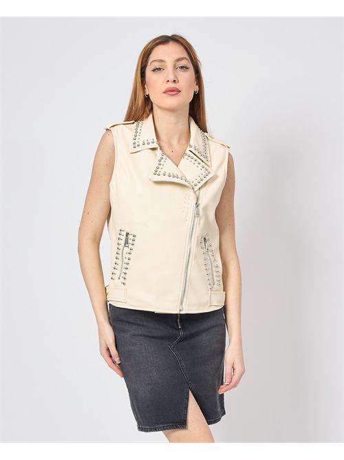 Veste sans manches pour femme Gio Cellini avec strass GIO CELLINI | EJ063BEIGE